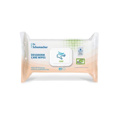 Produktbild für DESODERM Care Wipes Feuchttücher, Reinigungstücher sensible Haut, alkoholfrei, Aloe Vera