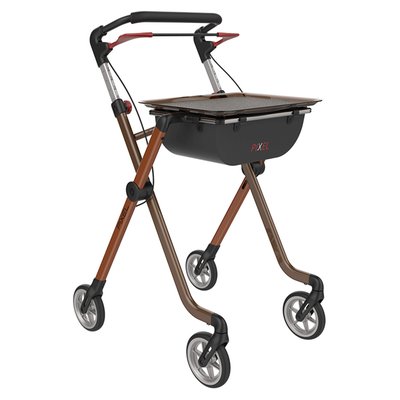 Produktbild für Rehasense Indoor-Rollator Pixel, Gehwagen für Innenbereich, Aluminium, Tablett als Beistelltisch, Flex-Rahmen