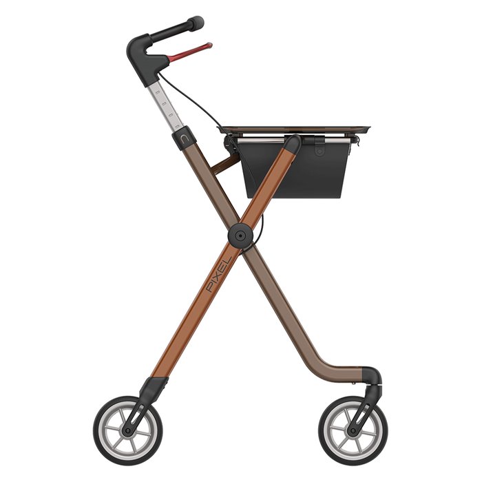 Product Image of Rehasense Indoor-Rollator Pixel, Gehwagen für Innenbereich, Aluminium, Tablett als Beistelltisch, Flex-Rahmen