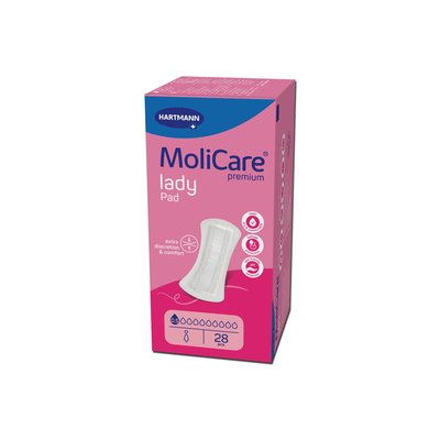 Produktbild für MoliCare Premium Lady Pad 0,5 Tropfen, Inkontinenzeinlage für Frauen sehr leichte Blasenschwäche, Aloe Vera