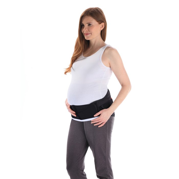 Product Image of AIRCAST Schwangerschaftsorthese MyBabyStrap, Beckengürtel Schwangerschaft, 4 Stützelemente, atmungsaktiv, schwarz