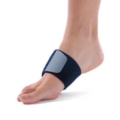 Produktbild für AIRCAST Mittelfußbandage HalguStrap, Hallux-Bandage bei Großzehenfehlstellung, Gewölbepelotte, blau