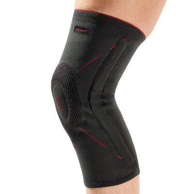 Produktbild für DONJOY Kniebandage GenuForce Plus, Kniescheibenentlastung bei Knieschmerzen, Silikonpelotte, Silikonhaftband, graphitgrau
