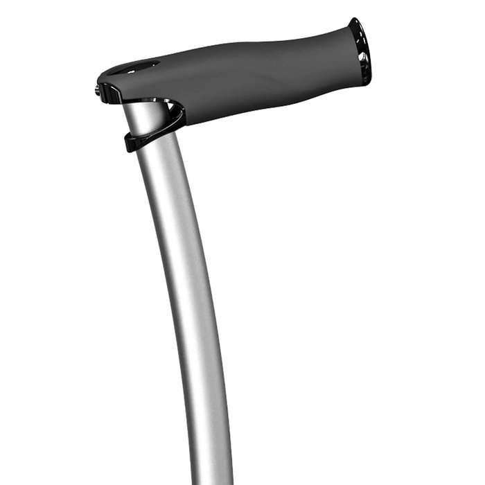 Product Image of Ossenberg Gehstock INDESmed, Aluminium-Gehstock mit stufenloser Höhenverstellung, ergonomischer Griff, titanium grau