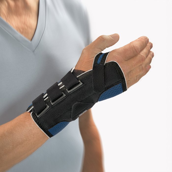 Product Image of Bort Handgelenkorthese Generation, Handgelenkstabilisierung volar und dorsal, atmungsaktiv, Verschlusszügel, blau