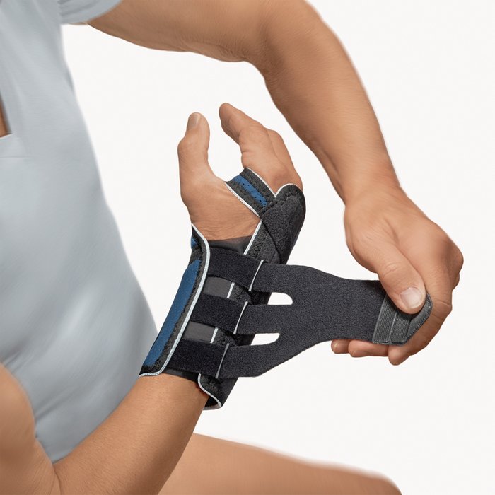 Product Image of Bort Handgelenkorthese Generation, Handgelenkstabilisierung volar und dorsal, atmungsaktiv, Verschlusszügel, blau