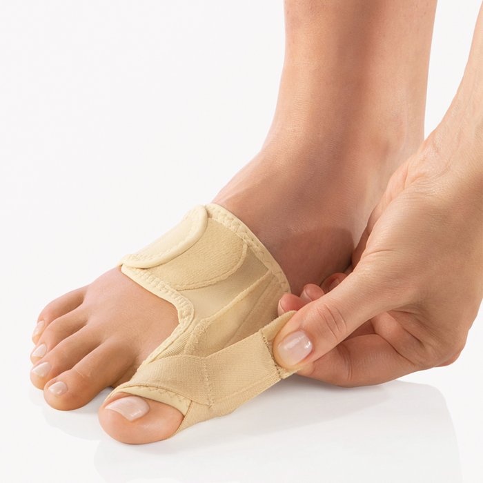 Product Image of Bort Hallux-Valgus-Schiene PediSoft TexLine, Korrekturschiene Großzehe Tag und Nacht, Memory-Effekt, beige