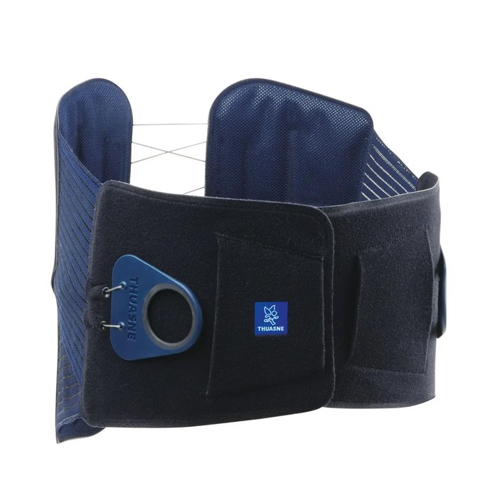Product Image of Thuasne LWS-Orthese Lombastab Vario, Rückenstütze bei chronischen Rückenschmerzen, Pelotte, Zugsystem, blau