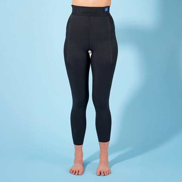 Gallery Image of Thuasne Kompressions-Leggings Cicatrex Contour, Lipödem-Nachsorge Leggings hohe Taille, Wundheilung, schwarz