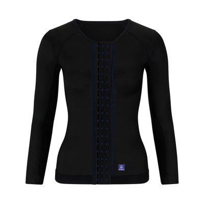 Produktbild für Thuasne Kompressionsjacke Cicatrex Contour, Narbenkompression Arm und Rumpf nach OP, atmungsaktiv, schwarz