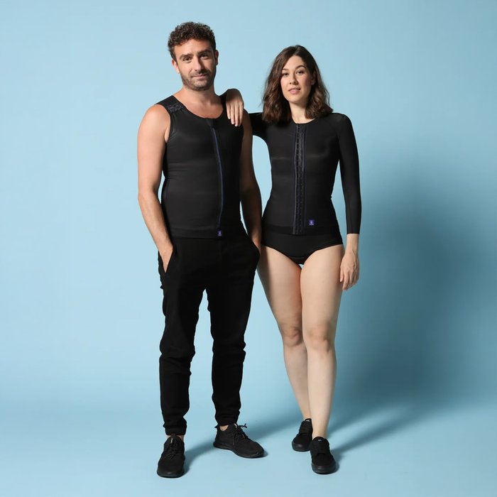 Product Image of Thuasne Kompressionsjacke Cicatrex Contour, Narbenkompression Arm und Rumpf nach OP, atmungsaktiv, schwarz