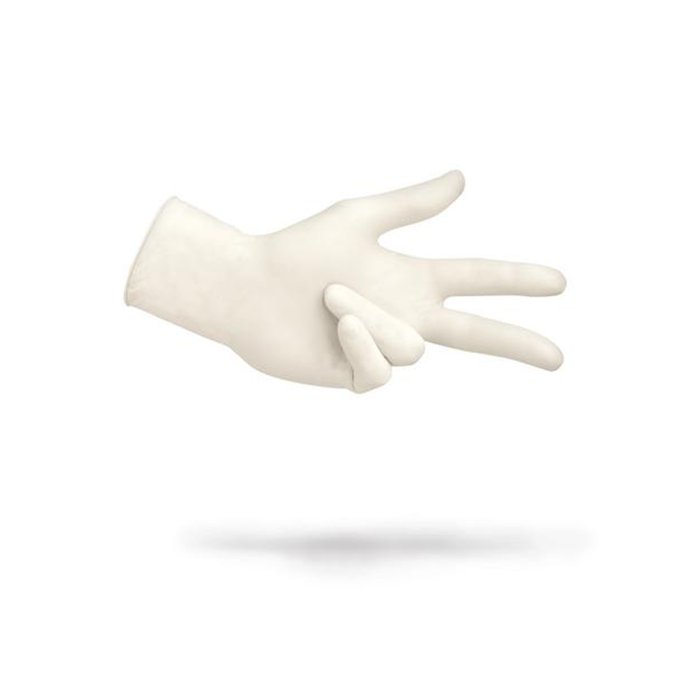 Product Image of Lohmann Rauscher Latex-Handschuhe Sentina Ambidextrous, Untersuchungshandschuh puderfrei beidseitig, weiß
