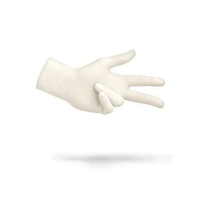 Produktbild für Lohmann Rauscher Latex-Handschuhe Sentina Ambidextrous, Untersuchungshandschuh puderfrei beidseitig, weiß