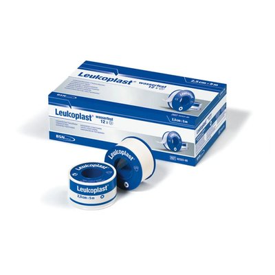 Produktbild für Essity Rollenpflaster Leukoplast wasserfest, Fixierpflaster zum Duschen und Schwimmen, atmungsaktiv, weiß