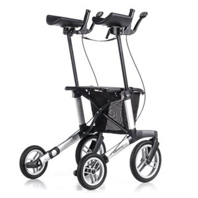 Produktbild für Sunrise Medical Outdoor-Rollator Gemino 60 Walker, geländetauglicher Gehwagen mit Unterarmstützen, extragroße Räder