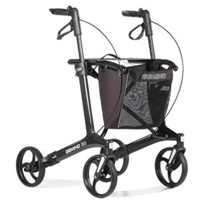 Product Image of Sunrise Medical Carbon-Rollator Gemino 30, ultraleichter Gehwagen Falt-Klick-System, stabil, Carbon