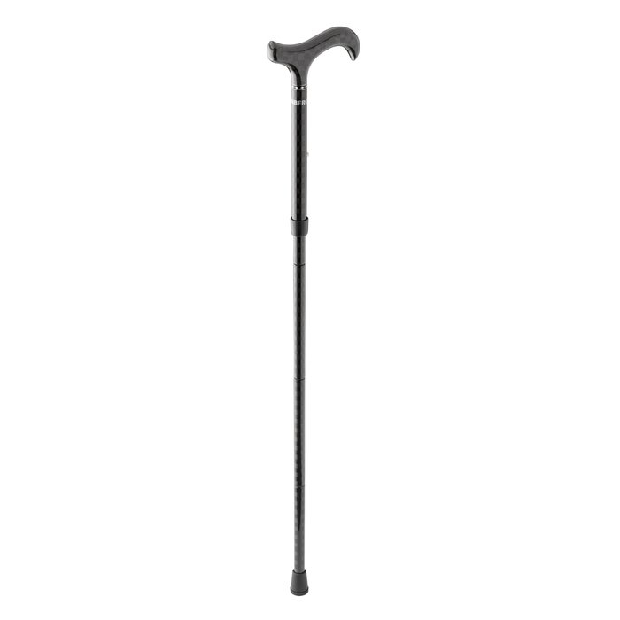 Product Image of Ossenberg Carbon-Gehstock faltbar, Faltstock mit Derbygriff Schachbrettmuster, ultraleicht, 120 kg, schwarz-anthrazit