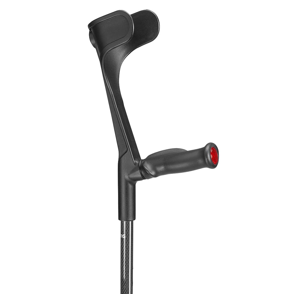 Gallery Image of Ossenberg Carbon-Gehstütze Klassiker, Unterarmgehstütze bis 140 kg, Softgriff, carbon-schwarz