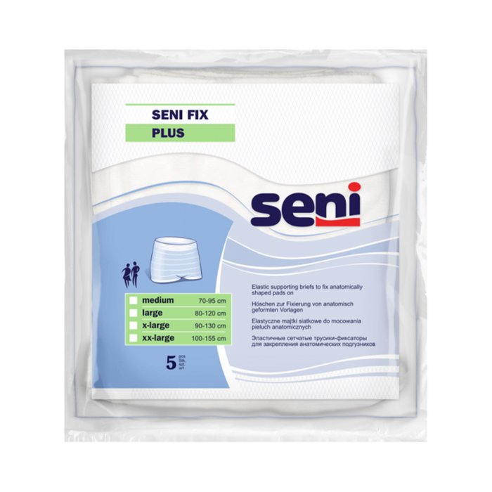 Product Image of Seni Fix Plus, Fixierhose für Inkontinenzvorlagen, elastisch, waschbar, mehrfach verwendbar, 5 Stück
