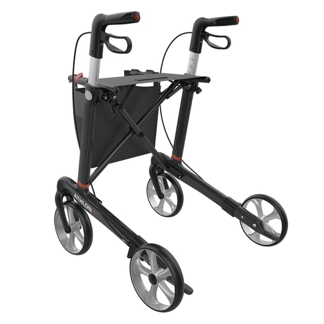 Gallery Image of Rehasense Carbon-Rollator Athlon SL, ultraleichter Gehwagen faltbar, höhenverstellbar, TPE-Räder