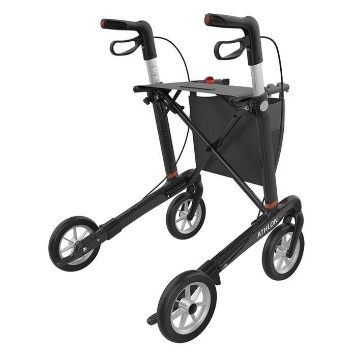 Product Image of Rehasense Carbon-Rollator Athlon SL, ultraleichter Gehwagen faltbar, höhenverstellbar, Soft-Räder
