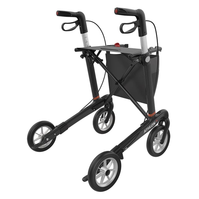 Gallery Image of Rehasense Carbon-Rollator Athlon SL, ultraleichter Gehwagen faltbar, höhenverstellbar, Soft-Räder