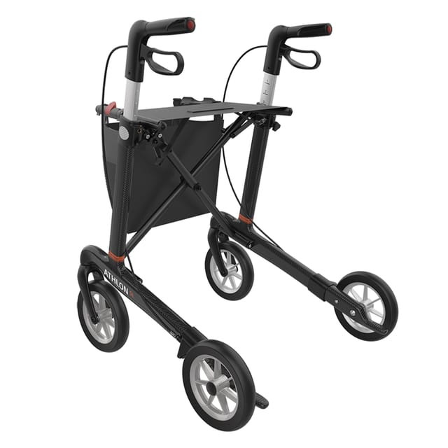 Gallery Image of Rehasense Carbon-Rollator Athlon SL, ultraleichter Gehwagen faltbar, höhenverstellbar, Soft-Räder