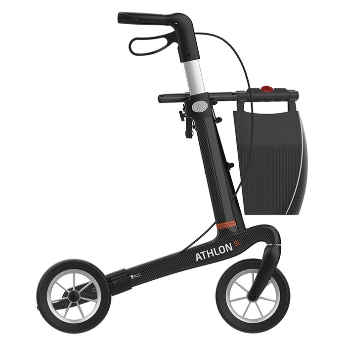 Product Image of Rehasense Carbon-Rollator Athlon SL, ultraleichter Gehwagen faltbar, höhenverstellbar, Soft-Räder