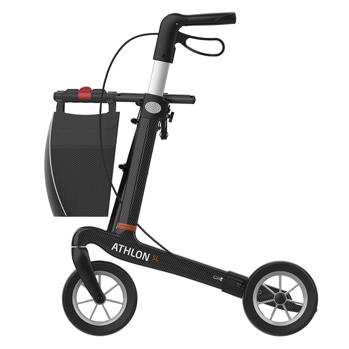 Product Image of Rehasense Carbon-Rollator Athlon SL, ultraleichter Gehwagen faltbar, höhenverstellbar, Soft-Räder