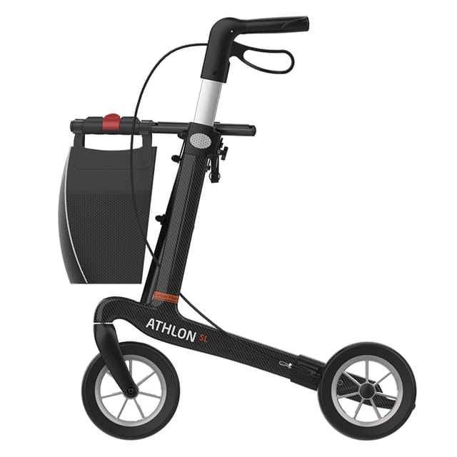 Gallery Image of Rehasense Carbon-Rollator Athlon SL, ultraleichter Gehwagen faltbar, höhenverstellbar, Soft-Räder