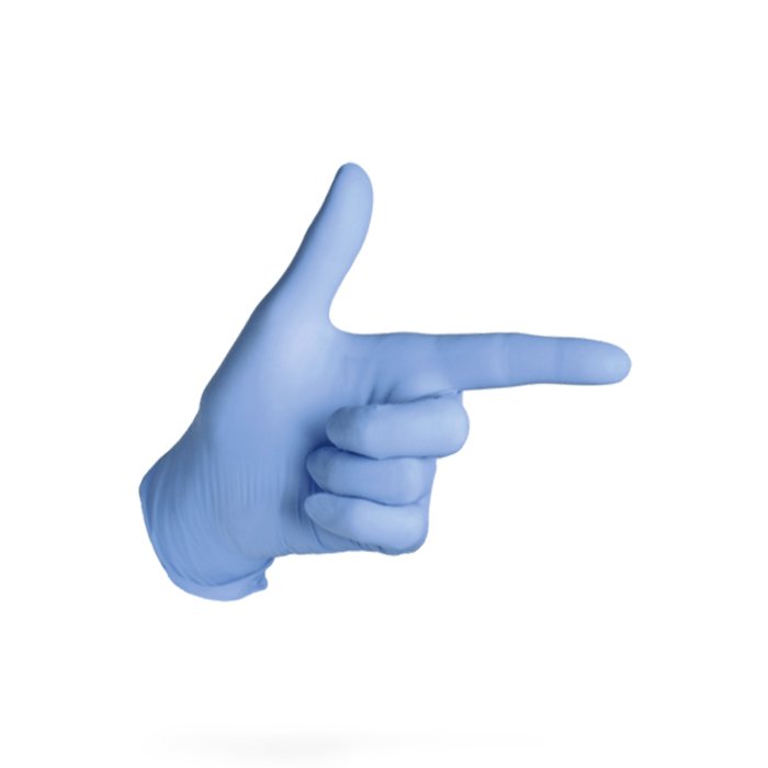 Product Image of Lohmann Rauscher Nitril-Handschuhe Sentina Ambidextrous, Untersuchungshandschuh beidseitig tragbar, latexfrei, lavendelblau