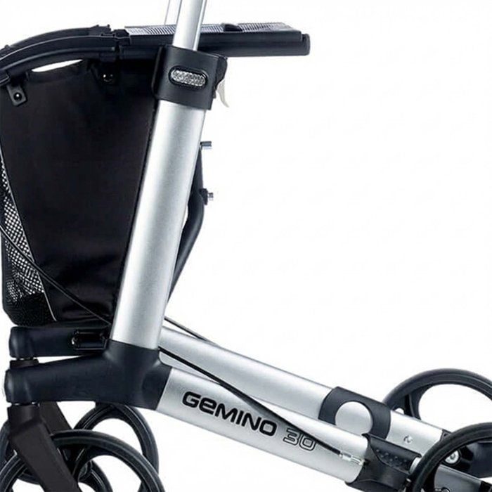 Product Image of Sunrise Medical Rollator Gemino 30, faltbarer Gehwagen für Senioren, Falt-Klick-System, Memory-Höhenverstellung