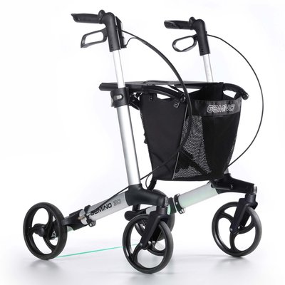 Produktbild für Sunrise Medical Parkinson-Rollator Gemino 30, Gehwagen mit Schleppbremse und Laservorrichtung, Erstarrungshilfe