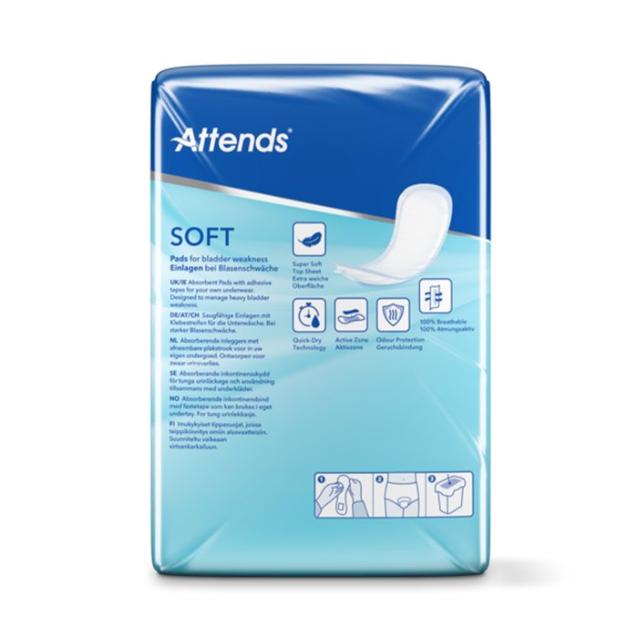 Product Image of Attends Soft 7, Inkontinenzeinlage starke Harninkontinenz, sehr hohe Saugkapazität, atmungsaktiv, diskret