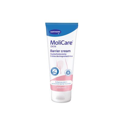 Produktbild für MoliCare Skin Hautschutzcreme, Hautpflege bei Inkontinenz, Feuchtigkeitsversorgung, Hautbarriere, 200 ml