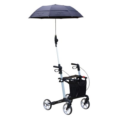 Produktbild für Rehasense Rollator-Regenschirm für Athlon & Server, Schutz vor Regen und Sonne, flexibler Gelenkarm