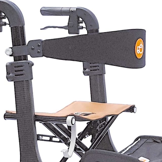 Gallery Image of UHC Carbon Rollator F1, ultraleichter Gehwagen mit Echtledersitz, Designfelgen, faltbar, carbon
