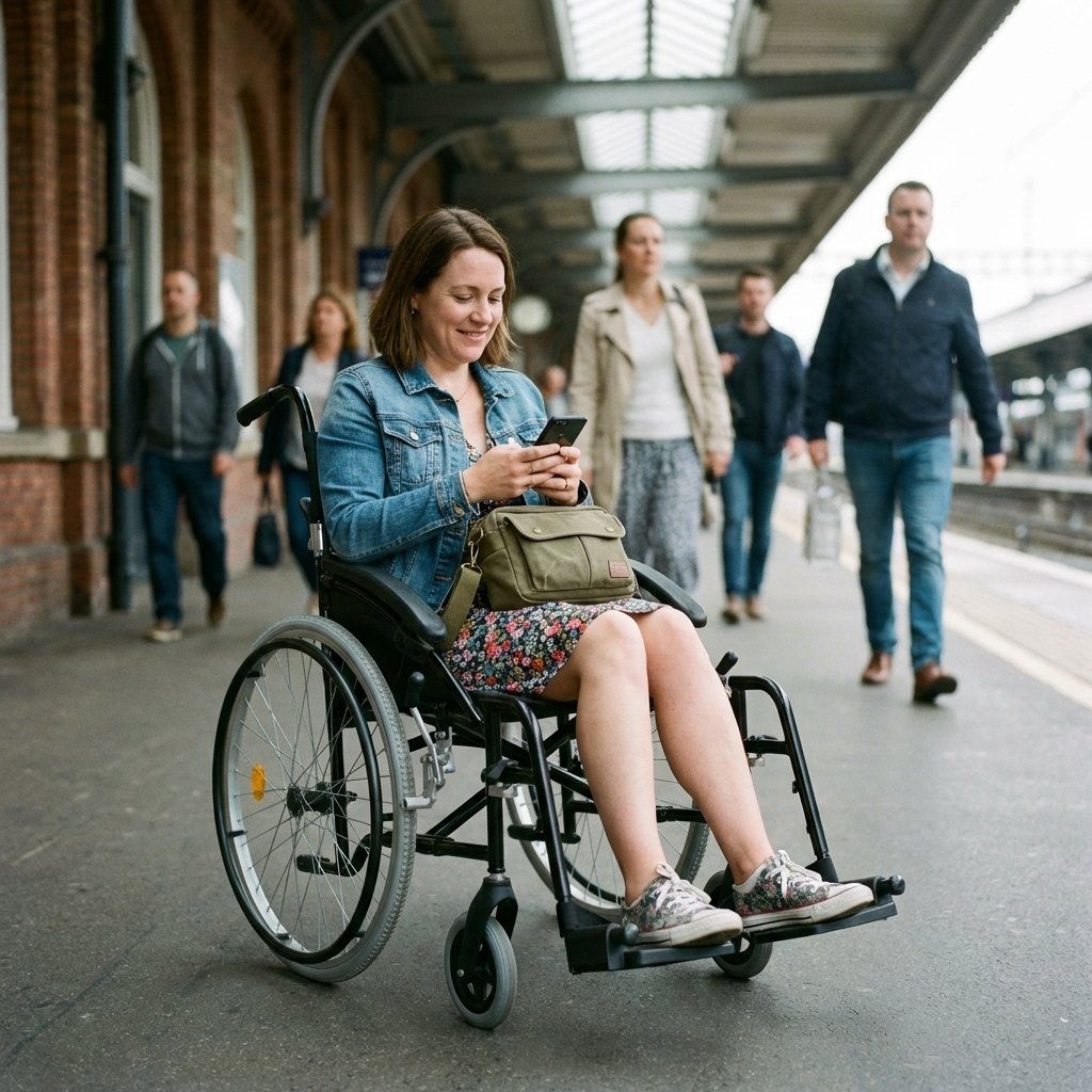 Product Image of UHC Transport-Rollstuhl Easy GT Comfort, faltbarer Reise-Rollstuhl, Begleiterbremse, ergonomisch