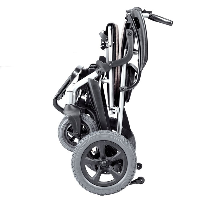 Product Image of UHC Elektrorollstuhl Hubby, faltbarer E-Rollstuhl 6 km-h, abnehmbarer Batteriekasten, silber-schwarz