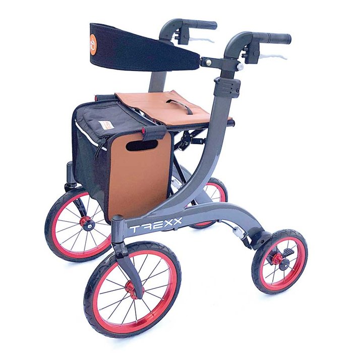 Product Image of UHC Outdoor-Rollator TREXX, faltbarer Gehwagen für unebenes Gelände, Softbereifung, Aluminium-Rahmen